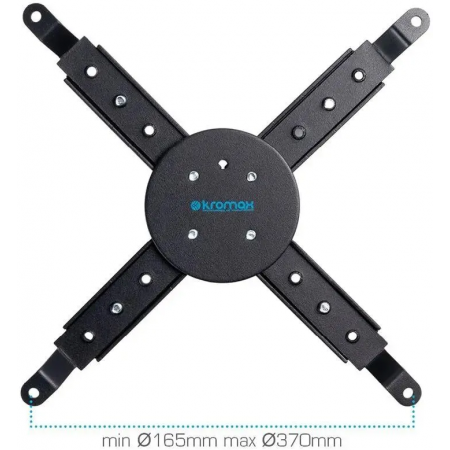 Кронштейн для проектора Kromax PROJECTOR-100 серый макс.20кг потолочный наклон, фото , изображение 4