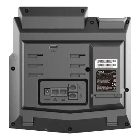 Телефон IP Fanvil X5U 16 линий, цветной экран 3.5; + доп. цветной экран 2.4;, HD, Opus, 10/100/1000 Мбит/с, USB, Bluetooth, PoE, фото , изображение 3