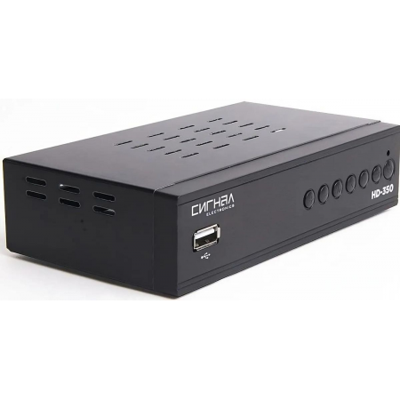 Ресивер эфирный цифровой DVB-T2/C HD HD-350 металл, дисплей DOLBY DIGITAL, HEVC Сигнал Electronics, фото , изображение 2