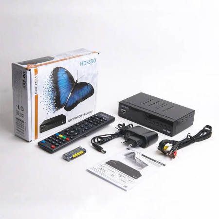 Ресивер эфирный цифровой DVB-T2/C HD HD-350 металл, дисплей DOLBY DIGITAL, HEVC Сигнал Electronics, фото , изображение 6