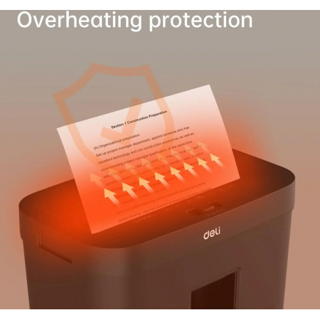 Шредер Deli ET021 черный (секр.P-4) фрагменты 8лист. 12лтр., фото , изображение 7