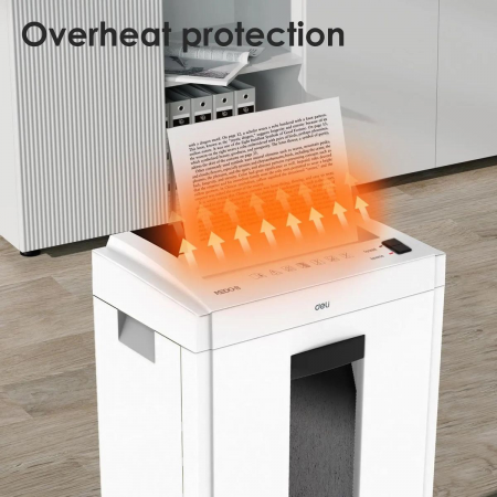 Шредер Deli ET051 белый (секр.P-4) фрагменты 10лист. 16лтр., фото , изображение 4