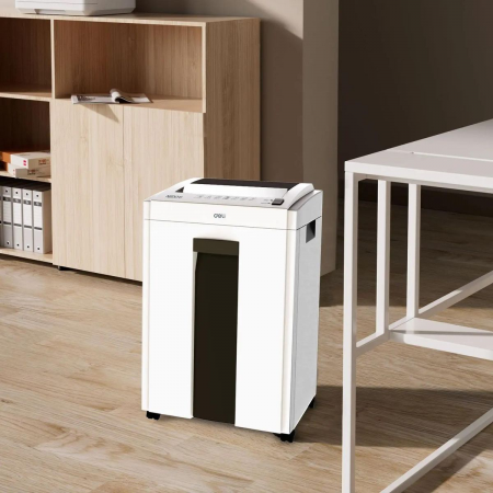 Шредер Deli ET053 белый (секр.P-4) фрагменты 16лист. 23лтр., фото , изображение 5