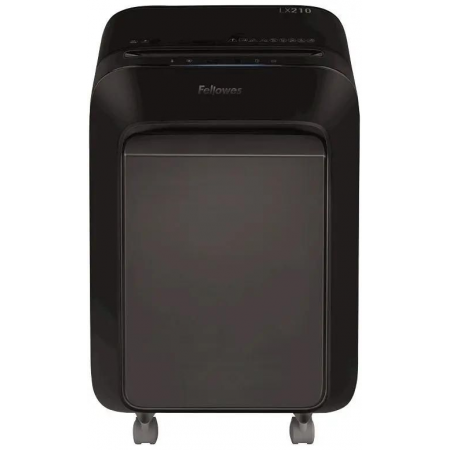 Шредер Fellowes PowerShred LX210 черный (секр.P-4) перекрестный 16лист. 23лтр. скрепки скобы пл.карты, фото 