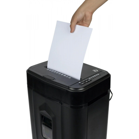 Шредер Heleos АП20-4 черный с автоподачей (секр.P-4) перекрестный 131лист. 20лтр. скрепки скобы пл.карты, фото , изображение 3