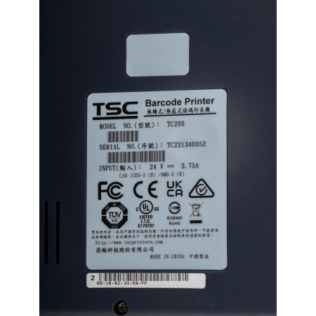 Термопринтер TSC TC200 стационарный черный, фото , изображение 17