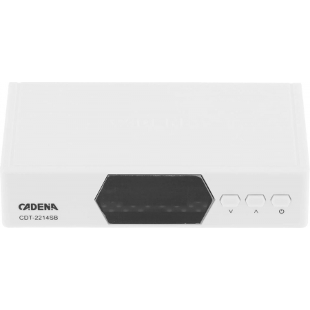 Ресивер DVB-T2 Cadena CDT-2214SB белый, фото , изображение 2