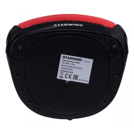 Тепловентилятор Starwind SHV2001 1600Вт черный/красный, фото , изображение 13