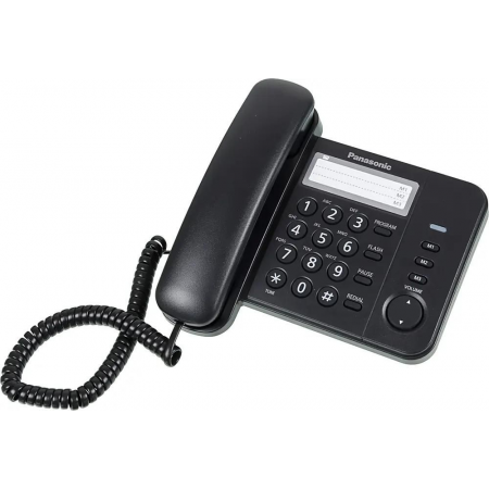 Телефон Panasonic KX-TS2352RUB (черный) {индикатор вызова,порт для доп. телеф. оборуд.,4 уровня громкости звонка}, фото , изображение 2