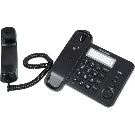 Телефон Panasonic KX-TS2352RUB (черный) {индикатор вызова,порт для доп. телеф. оборуд.,4 уровня громкости звонка}, фото , изображение 3