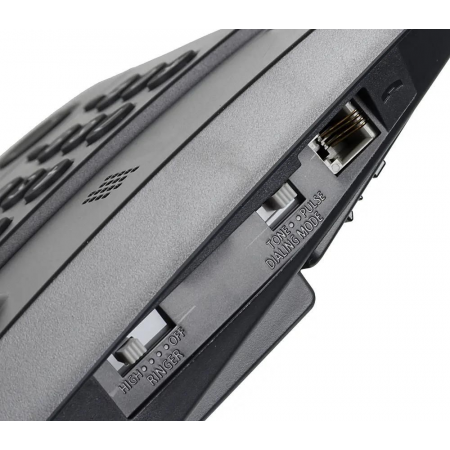 Телефон Panasonic KX-TS2352RUB (черный) {индикатор вызова,порт для доп. телеф. оборуд.,4 уровня громкости звонка}, фото , изображение 6