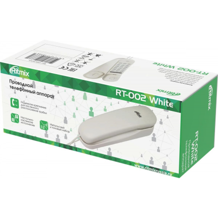 Телефон RITMIX RT-002 white, фото , изображение 4