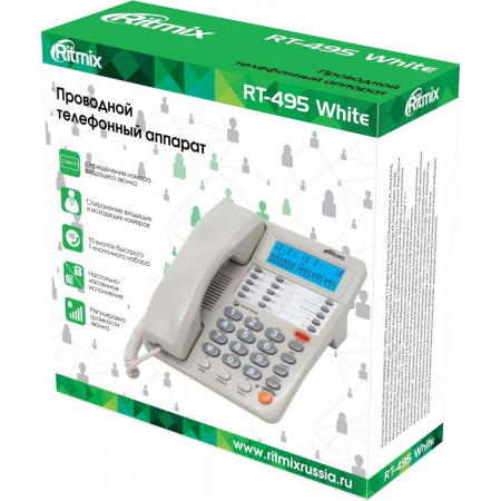 Телефон RITMIX RT-495 white, фото , изображение 5