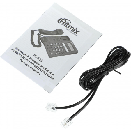 Телефон проводной RITMIX RT-550 black, фото , изображение 14