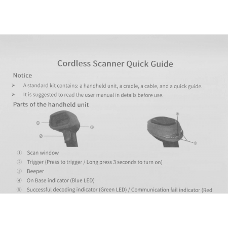 Сканер штрих-кода Mindeo CS2291-HD(BT) 2D серый, фото , изображение 14