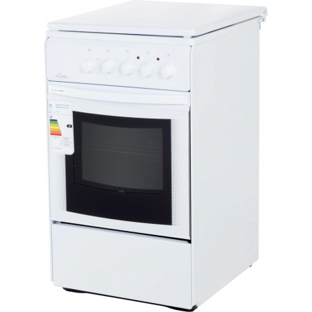 Плита Электрическая Flama AE 1409 W белый эмаль (эмалированная крышка), фото , изображение 3