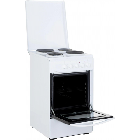 Плита Электрическая Flama AE 1409 W белый эмаль (эмалированная крышка), фото , изображение 4