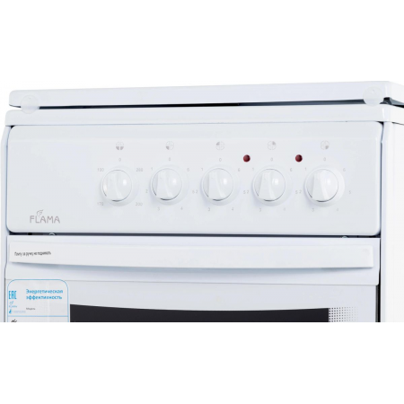 Плита Электрическая Flama AE 1409 W белый эмаль (эмалированная крышка), фото , изображение 7