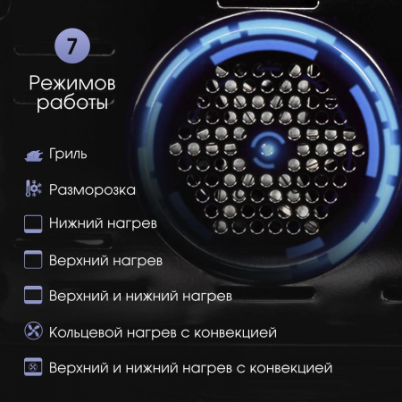 Духовой электрический шкаф Zigmund & Shtain E 153 B черный, фото , изображение 6