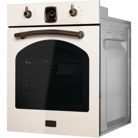 Встраиваемая электрическая духовка Korting OKB 4941 CRB, ширина 45 см, аналоговые часы в классическом стиле Frank Muller, таймера с функцией отключения, 9 режимов нагрева, объем духовки 45 л, телескопические направляющие на одном уровне, двухслойное остек, фото , изображение 3