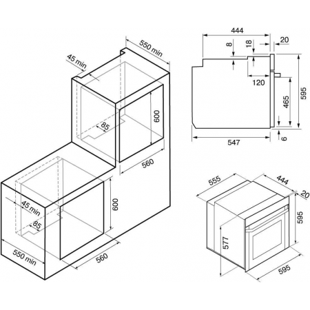 Электрический духовой шкаф KRONA ELEMENT 60 BL/BL, фото , изображение 14