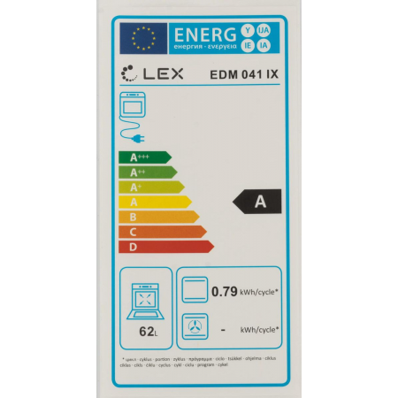 Духовой шкаф Электрический Lex EDM 041 IX нержавеющая сталь, встраиваемый, фото , изображение 15