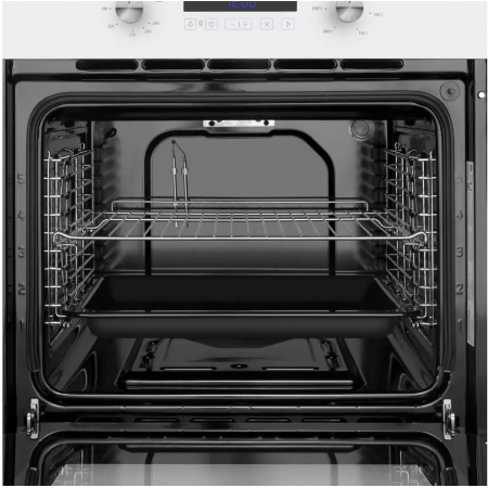 Шкаф духовой газовый с электрическим грилем MAUNFELD MOGM703W, встраиваемый, фото , изображение 6