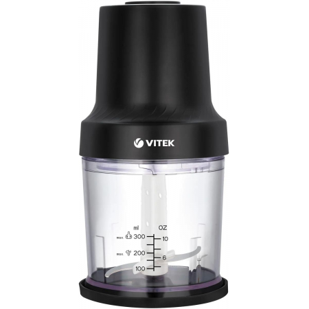 Измельчитель электрический Vitek VT-7131 0.3л. 800Вт черный, фото 
