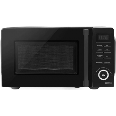 Микроволновая печь Centek CT-1562 черный 20л 700Вт кнопки, поворотный механизм, фото 