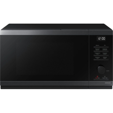Микроволновая печь Samsung MS23DG4504AGBW черная сталь 23л 800Вт кнопки, поворотный механизм, фото 
