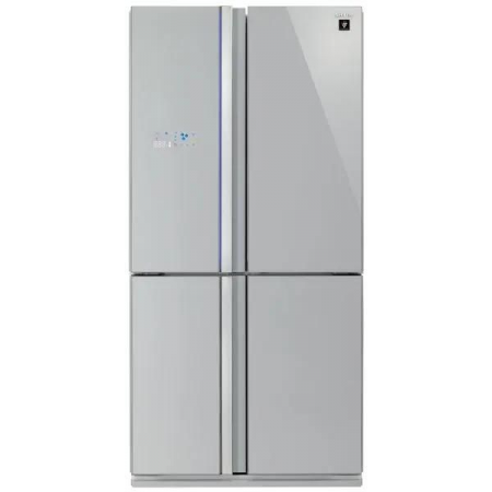 Холодильник Sharp SJ-FS97VSL серебристый трёхкамерный 393/207 л морозилка снизу, фото 