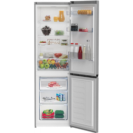Холодильник Beko B1RCSK362S нержавеющая сталь двухкамерный 230/110л морозилка снизу, фото 