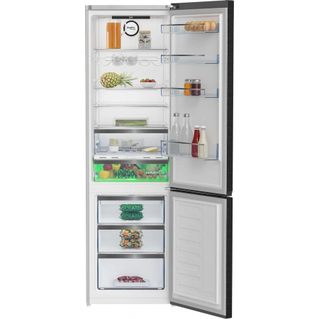 Холодильник Beko B5RCNK403ZWB черный 257/100л двухкамерный морозилка снизу, No Frost, фото 