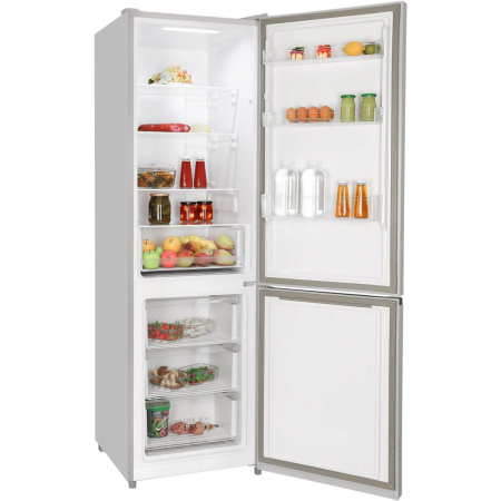 Холодильник Nordfrost RFC 390D NFS серебристый двухкамерный 240/95л морозилка снизу, фото 