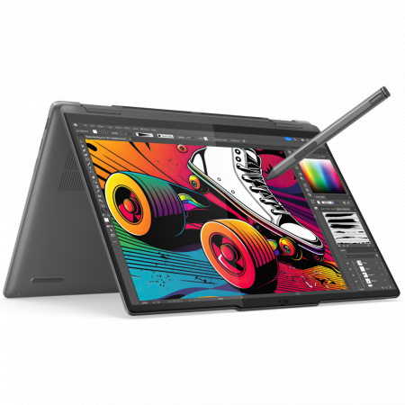 Ноутбук Lenovo Yoga 7 2-in-1 14IML9 14 OLED Touch/Intel Core Ultra 5 125H 1.2Ghz/16384Mb/512SSDGb/noDVD/Int:Intel Arc graphics/Cam/BT/WiFi/Win11Home/1.49kg/Storm Grey, фото 