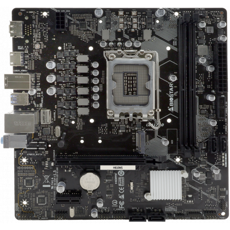 Материнская плата Biostar H610MS Soc-1700 Intel H610 2xDDR4 mATX AC`97 8ch(7.1) GbLAN RAID+HDMI+DP, фото 