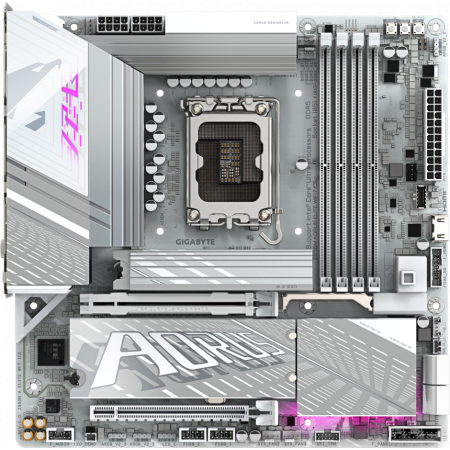 Материнская плата Gigabyte Z890M AORUS ELITE WF7 ICE, RTL, фото 