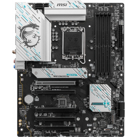 Материнская плата B760 GAMING PLUS WIFI DDR4 LGA 1700, Intel B760, 4*DDR4, 2*M.2, 1*DP, 1*HDMI ATX, фото 