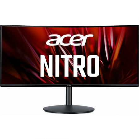 Монитор 34 Acer Nitro XZ342CUS3bmiipphx VA 3440x1440, 180 Гц, 1 мс, 21:9, 400 кд/м², 2xHDMI, 2xDP, выход на наушники, изогнутый, черный, фото 