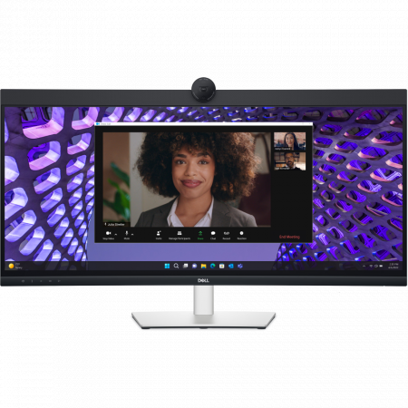 Монитор 34 Dell P3424WEB IPS 3440x1440, 60 Гц, 5 мс, 21:9, 300 кд/м2, 1хHDMI, 1хDP, 2хUSB-C, RJ-45, выход на наушники, черный/серебристый, фото 