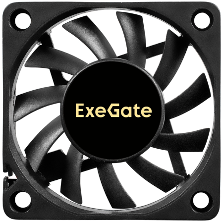 Вентилятор 12В DC ExeGate ExtraPower EP06010S3P (60x60x10 мм, Sleeve bearing (подшипник скольжения), 3pin, 3000RPM, 24dBA), фото 