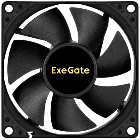 Вентилятор 24В DC ExeGate EX08020B3P-24 (80x80x20 мм, 2-Ball (двойной шарикоподшипник), 3pin, 4000RMP, 42,3dBA), фото 