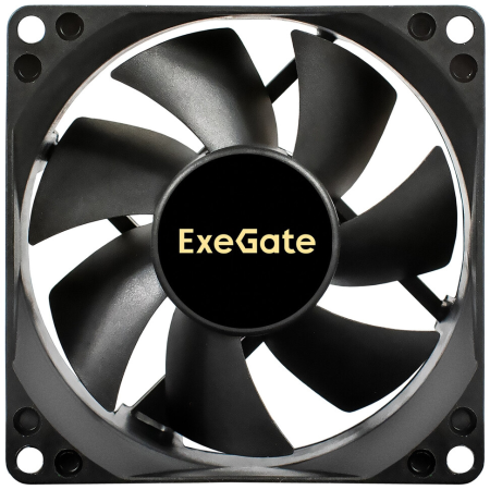 Вентилятор 24В DC ExeGate EX08025S3P-24 (80x80x25 мм, Sleeve bearing (подшипник скольжения), 3pin, 2850RMP, 28dBA), фото 