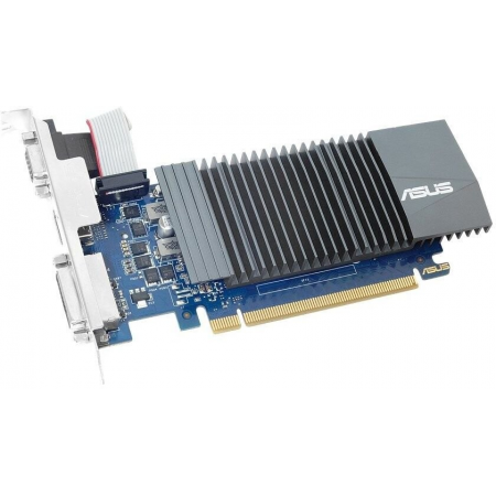 Видеокарта Asus PCI-E GT710-SL-2GD5-BRK-EVO NVIDIA GeForce GT 710 2Gb 64bit GDDR5 954/5012 DVIx1 HDMIx1 CRTx1 HDCP Ret low profile, фото 