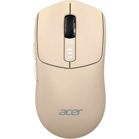 Мышь беспроводная Acer OMR312 бежевый, 3200 dpi, радиоканал, Bluetooth, USB, кнопки - 5, фото 