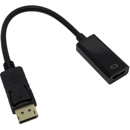 Кабель-переходник Exegate EX284921RUS  DisplayPort-HDMI ExeGate EX-DPM-HDMIF-0.15 (20M/19F, 0,15м), фото 