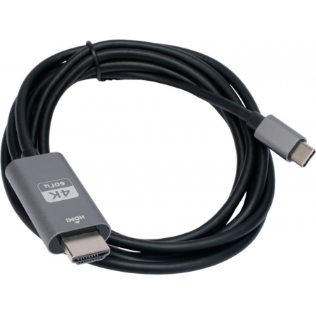 Кабель-переходник Cablexpert CCB-A-CM-HDMI-1.8M с Type-C на HDMI  v2.0, Mobile, 1.8м, черный, корбка, фото 