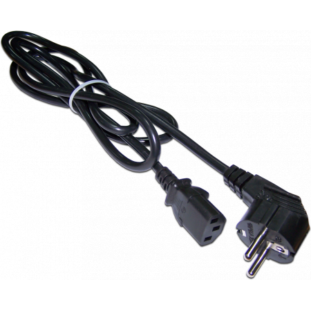 Шнур питания Lanmaster LAN-PP13/SHA-0.5-BK C13-Schuko проводник.:3x0.75мм2 0.5м 220В 10А (упак.:1шт) черный, фото 