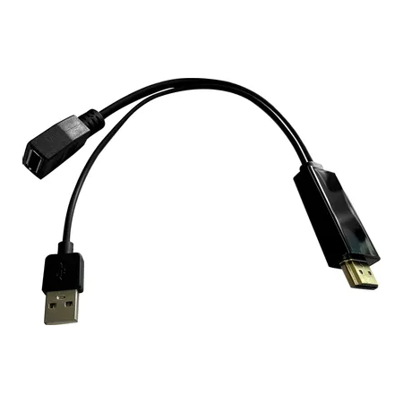 Переходник Buro HDMI (m)/DisplayPort (f) черный (BU-HDMI(M)-DP(F)), фото 
