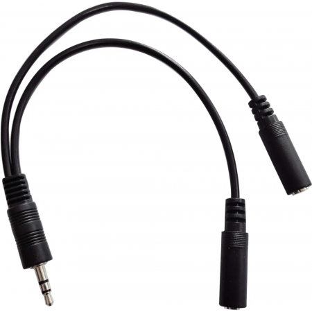 Адаптер аудио Buro BU-2XJACK-JACK 2xJack 3.5 (f)/Jack 3.5 (m) 0.2м. черный, фото 